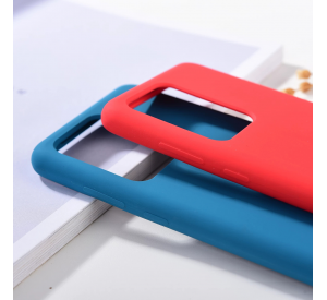 Carcasa protectora completa suave al tacto inferior cerrada para Galaxy S20 Ultra Para Samsung Funda de silicona líquida original S20 / S20 Plus / Note 20 Ultra