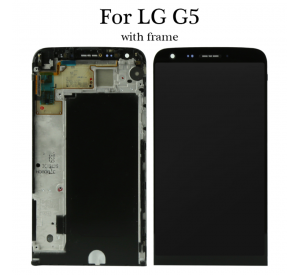 Pantalla LCD digitalizador de pantalla táctil con piezas de repuesto de montaje de marco para pantalla LG G5 lcd H830 H840 H850 H868