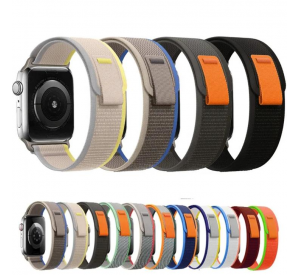 Bandas de reloj transpirables de tela de diseñador Bucle de nylon para Apple Watch Series 7 Band Trail Loop para Apple Watch Band