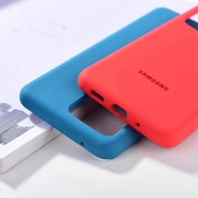 Carcasa protectora completa suave al tacto inferior cerrada para Galaxy S20 Ultra Para Samsung Funda de silicona líquida original S20 / S20 Plus / Note 20 Ultra' />