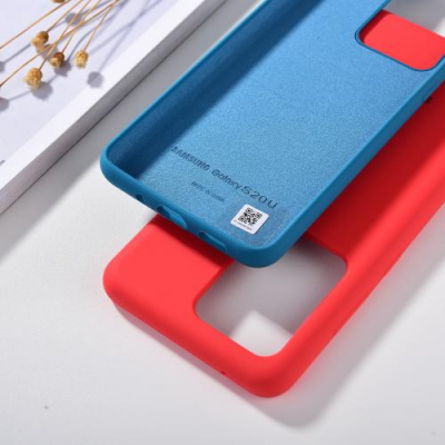 Carcasa protectora completa suave al tacto inferior cerrada para Galaxy S20 Ultra Para Samsung Funda de silicona líquida original S20 / S20 Plus / Note 20 Ultra' />