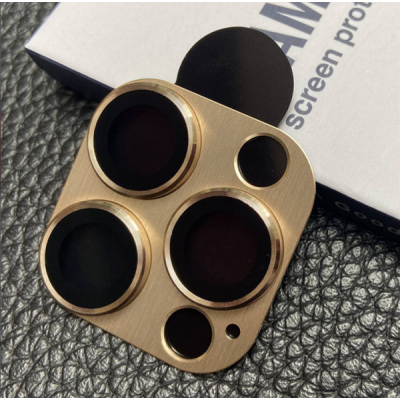 Para iPhone X-14 Pro Max Cámara de metal Cubierta completa Vidrio templado Alta calidad Cámara trasera Pantalla Lente Película Protector Pegamento completo' />