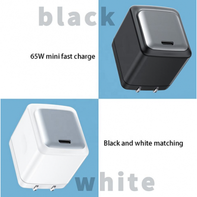 GaN 65W PD Cargador de pared de salida tipo C de carga súper rápida Fabricante de adaptador de viaje universal para Iphone para Macbook Pro' />