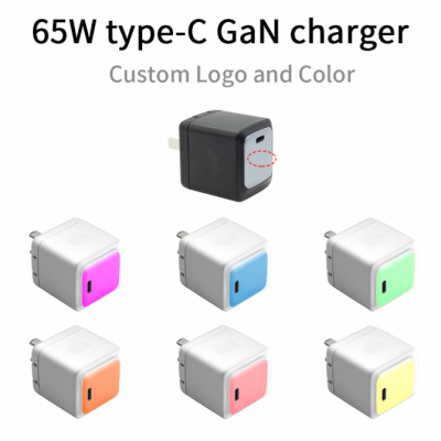 GaN 65W PD Cargador de pared de salida tipo C de carga súper rápida Fabricante de adaptador de viaje universal para Iphone para Macbook Pro' />