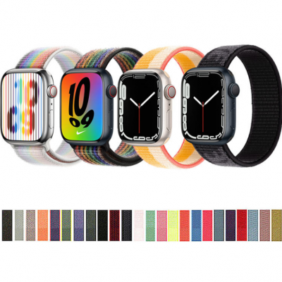 Correa de reloj de nylon Banda de bucle 38 40 41 42 44 45 49 Correa de reloj de nylon para correas de Apple Iwatch Bandas de reloj de nylon' />