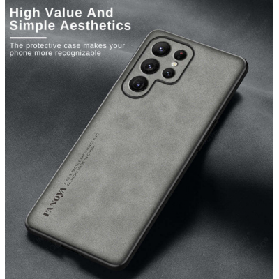Funda de teléfono ultrafina de PC de cuero hecha a mano Para Samsung Galaxy S23 S22 Ultra S21 S20 A54 A34 A14 A04 Capa Para Funda de cuero' />