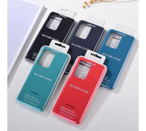 Carcasa protectora completa suave al tacto inferior cerrada para Galaxy S20 Ultra Para Samsung Funda de silicona líquida original S20 / S20 Plus / Note 20 Ultra
