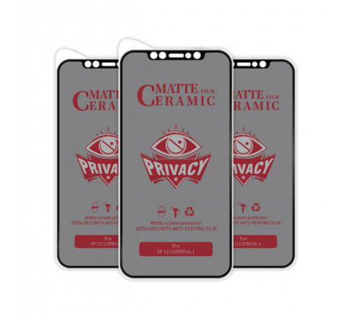 Protector de pantalla antiespía de cerámica suave Película protectora de privacidad para iPhone para Samsung para Xiaomi para Huawei